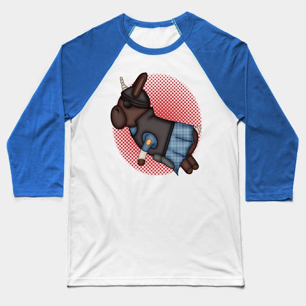 BLU Demo Balloonicorn Baseball T-Shirt by Blackmoonrose13